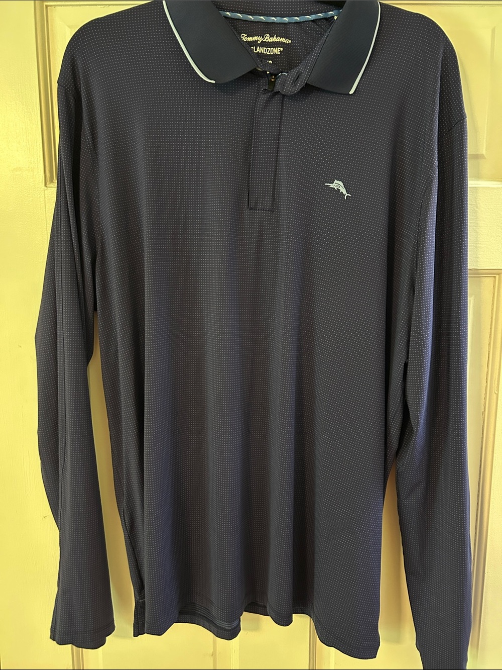 Tommy Bahama Islandzone Long Sleeve Polo in Navy